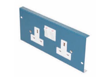 2 Gang Switched Socket Fitted In Plate